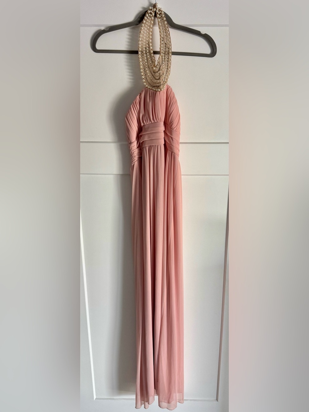 City Triangles Pink Pleated Maxi Dress Size 3